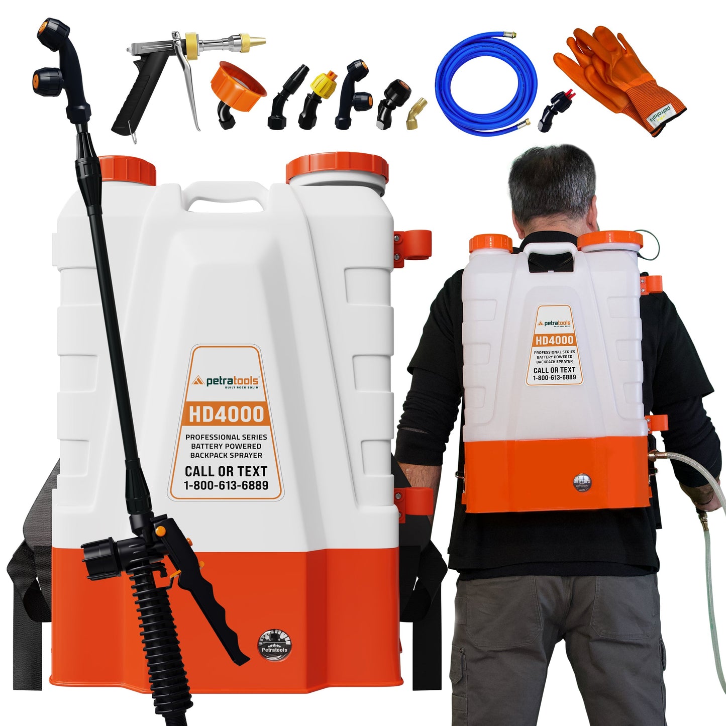 Petratools HD4000 Battery Powered Backpack Sprayer